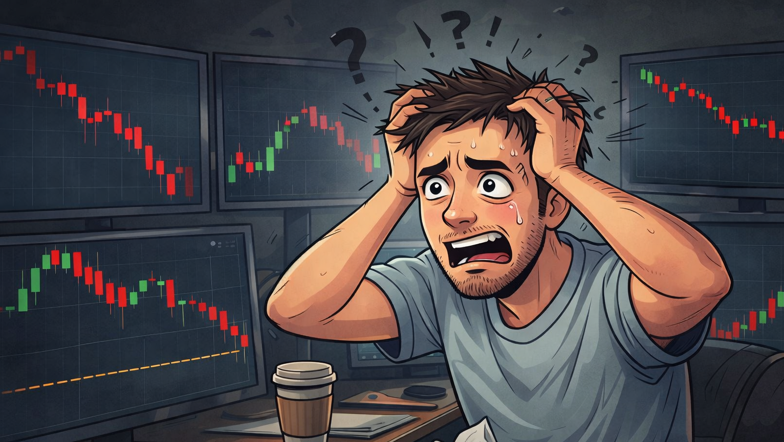 Trader relying on manual discipline during market stress